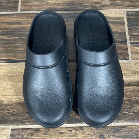 OOFOS OOcloog Shoes Womens Size 10 Black Slip On Recovery Comfort Clogs - Picture 14 of 15